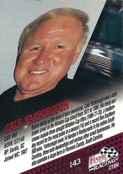 1994 Finish Line #143 Cale Yarborough Back