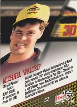 1994 Finish Line #32 Michael Waltrip Back