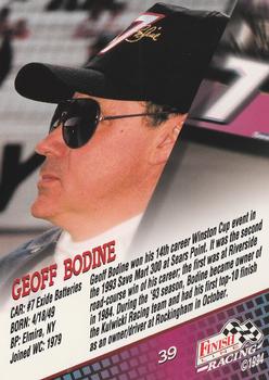 1994 Finish Line #39 Geoff Bodine Back