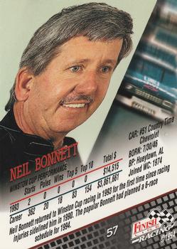 1994 Finish Line #57 Neil Bonnett Back