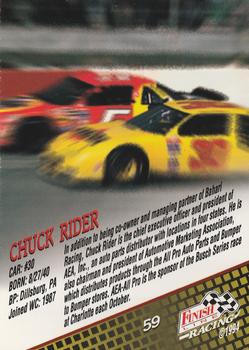 1994 Finish Line #59 Chuck Rider Back