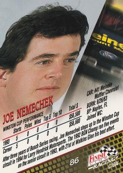 1994 Finish Line #86 Joe Nemechek Back