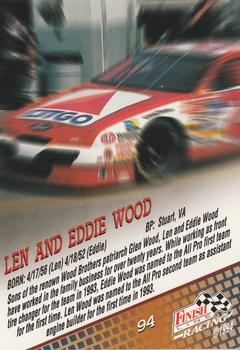 1994 Finish Line #94 Len Wood / Eddie Wood Back