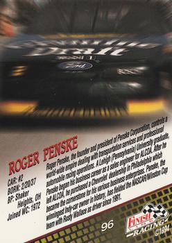 1994 Finish Line #96 Roger Penske Back