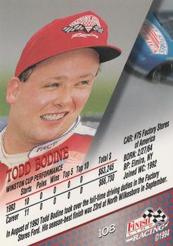 1994 Finish Line #108 Todd Bodine Back