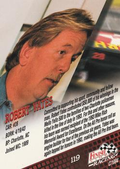 1994 Finish Line #119 Robert Yates Back