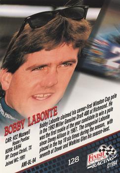 1994 Finish Line #128 Bobby Labonte Back