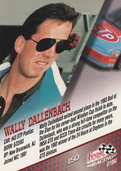 1994 Finish Line #150 Wally Dallenbach Jr. Back