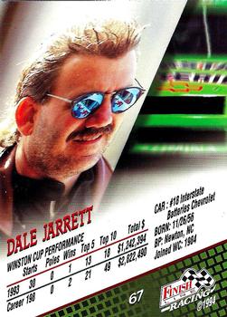1994 Finish Line #67 Dale Jarrett Back