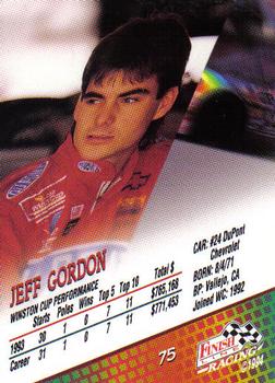 1994 Finish Line #75 Jeff Gordon Back