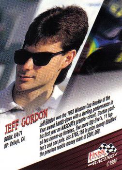 1994 Finish Line #NNO Jeff Gordon Back