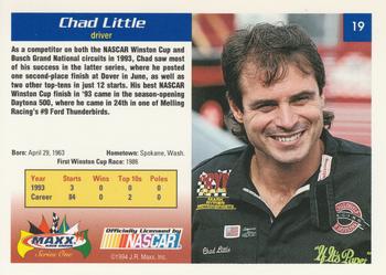 1994 Maxx #19 Chad Little Back