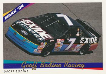 1994 Maxx #67 Geoff Bodine Racing Front
