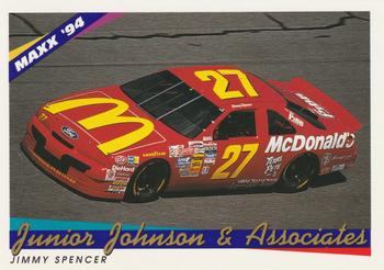 1994 Maxx #81 Junior Johnson & Associates Front