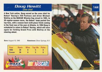 1994 Maxx #144 Doug Hewitt Back