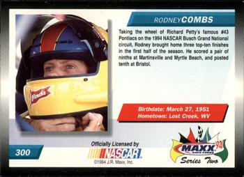 1994 Maxx #300 Rodney Combs Back