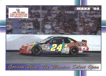 1994 Maxx #327 Gordon Wins the Winston Select Open Front