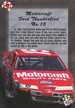 1994 Press Pass #48 Geoff Bodine's Car Back