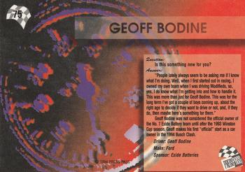 1994 Press Pass #75 Geoff Bodine Back