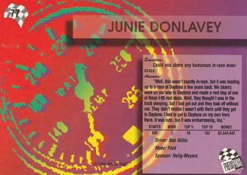 1994 Press Pass #77 Junie Donlavey Back