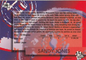1994 Press Pass #99 Sandy Jones Back