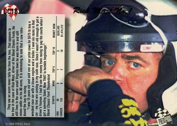 1994 Press Pass - Cup Chase #CC18 Rick Mast Back