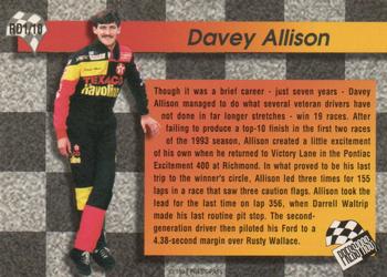 1994 Press Pass - Race Day #RD1 Davey Allison Back