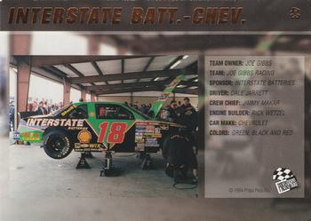 1994 Press Pass VIP #43 Interstate Batt. #18 Back