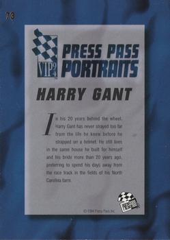 1994 Press Pass VIP #73 H. Gant Back