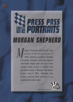 1994 Press Pass VIP #80 M. Shepherd Back