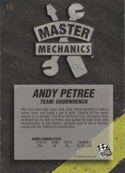 1994 Press Pass VIP #99 Andy Petree Back