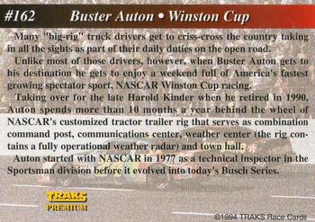 1994 Traks #162 Buster Auton Back