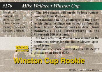 1994 Traks #170 Mike Wallace Back