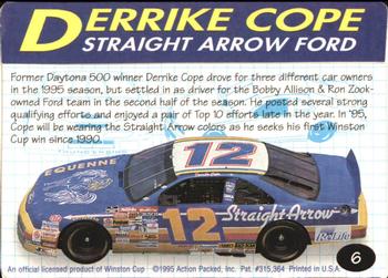 1995 Action Packed Winston Cup Preview #6 Derrike Cope Back
