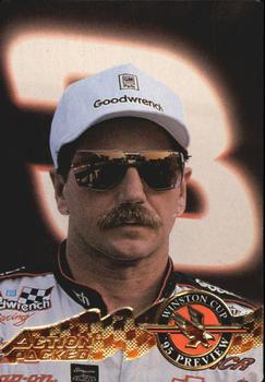 1995 Action Packed Winston Cup Preview #7 Dale Earnhardt Front