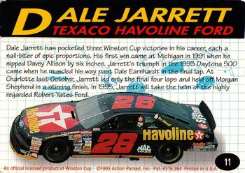 1995 Action Packed Winston Cup Preview #11 Dale Jarrett Back