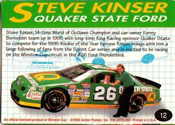 1995 Action Packed Winston Cup Preview #12 Steve Kinser Back