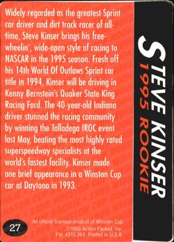 1995 Action Packed Winston Cup Preview #27 Steve Kinser Back