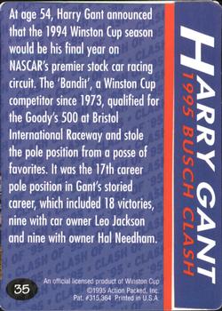 1995 Action Packed Winston Cup Preview #35 Harry Gant Back