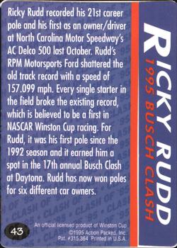 1995 Action Packed Winston Cup Preview #43 Ricky Rudd Back