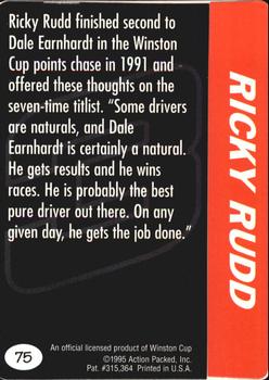 1995 Action Packed Winston Cup Preview #75 Ricky Rudd Back