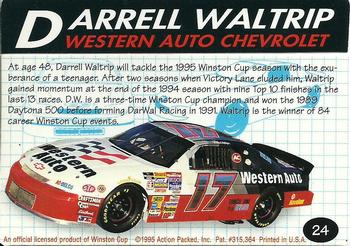 1995 Action Packed Winston Cup Preview #24 Darrell Waltrip Back