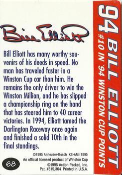 1995 Action Packed Winston Cup Preview #68 Bill Elliott Back