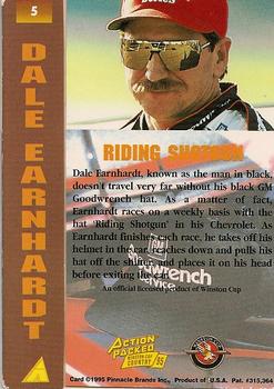 1995 Action Packed Winston Cup Country #5 Dale Earnhardt Back