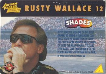 1995 Action Packed Winston Cup Country #12 Rusty Wallace Back