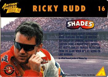 1995 Action Packed Winston Cup Country #16 Ricky Rudd Back