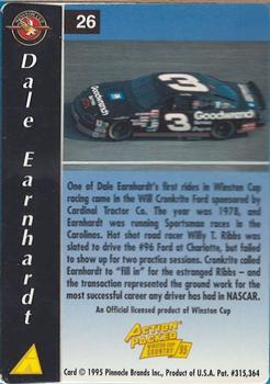 1995 Action Packed Winston Cup Country #26 Dale Earnhardt Back