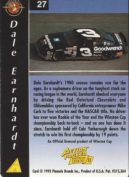 1995 Action Packed Winston Cup Country #27 Dale Earnhardt Back