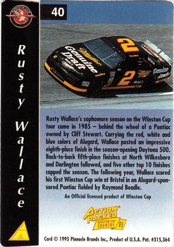 1995 Action Packed Winston Cup Country #40 Rusty Wallace Back