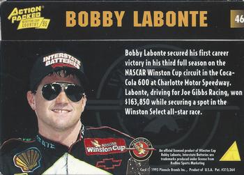 1995 Action Packed Winston Cup Country #46 Bobby Labonte Back